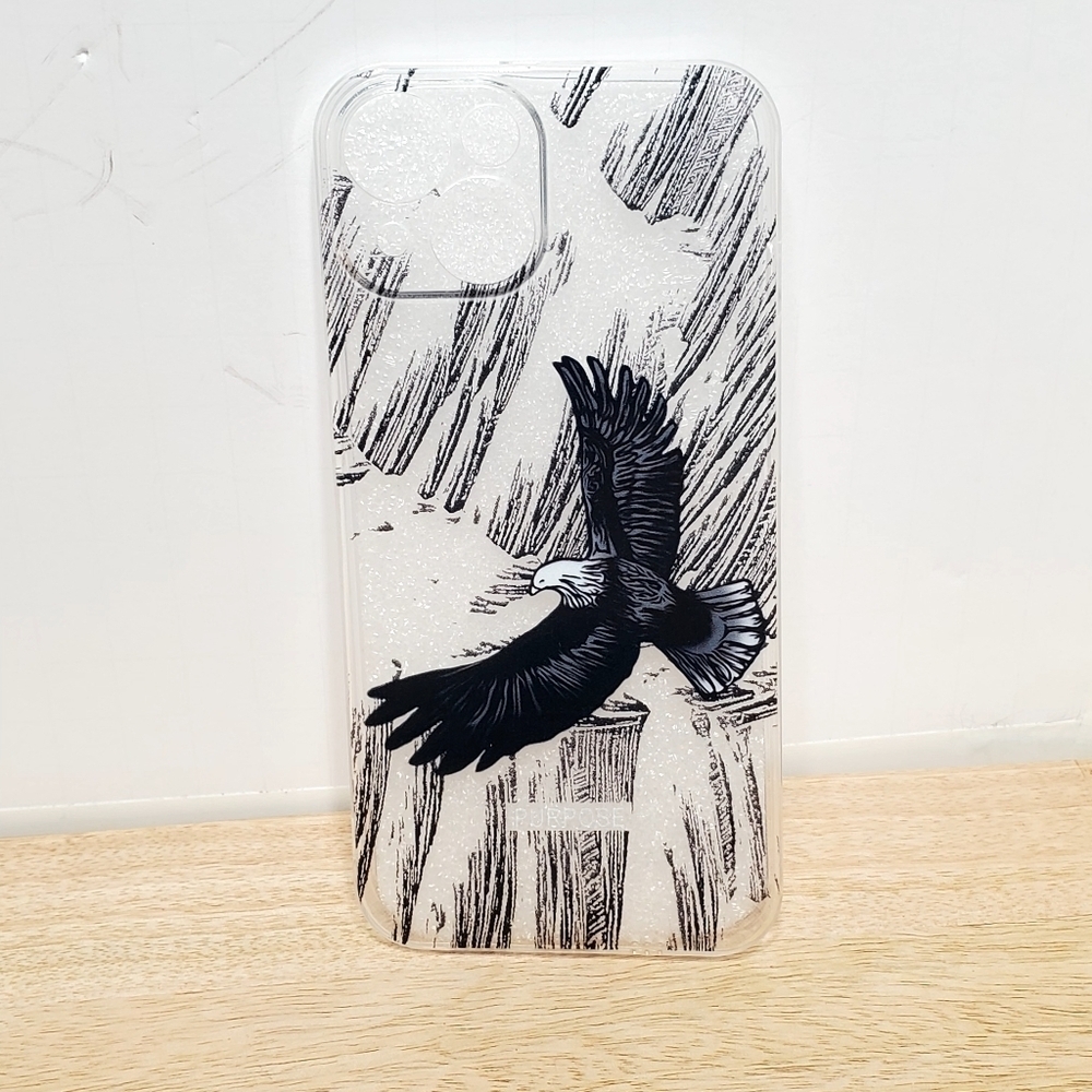 Soaring Eagle Iphone 14 Plus Phone Case with Clear Background